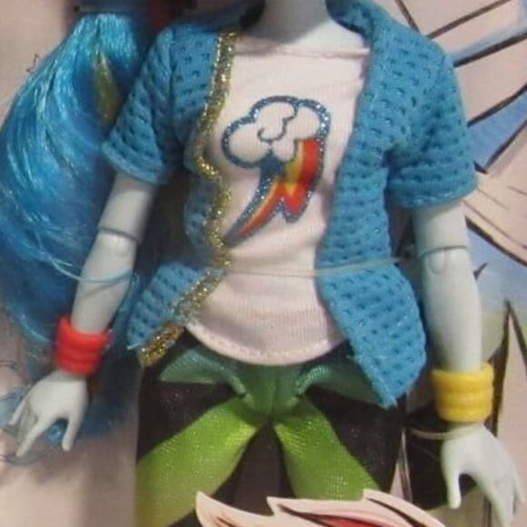 Rainbow Dash new in box my little pony eqiestria girl doll NIB never used - Picture 4 of 5